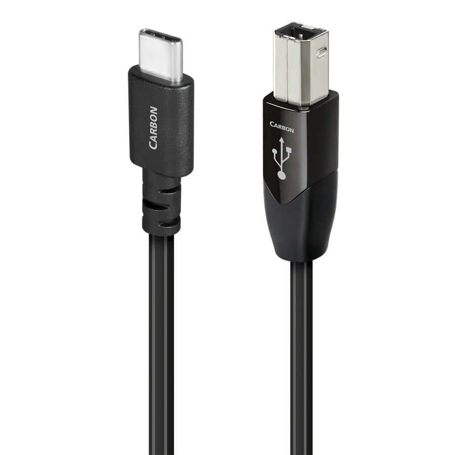 สาย USB AUDIOQUEST : USB-CARBON (C TO B) (USB 2.0) (1.5 เมตร)